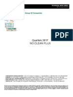 Qualitek 381F No Clean Flux: Technical Specifications Technical Data Sheet