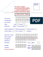 Decon Engg. (HRD) : Application - Form