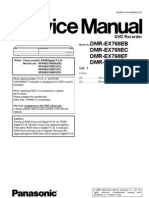 Panasonic DMR-EX768E Service Manual