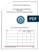 Lab 1 PSpice Op - Amp - Basics