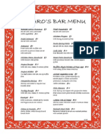 Bar Menu