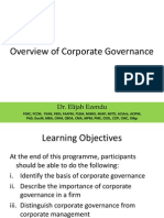 Overview of Corporate Governance