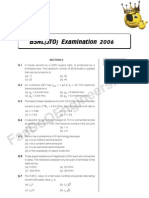 BSNL JTO Exam 2006 Question Paper