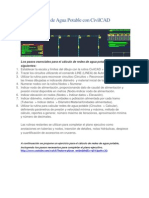 Calcular Redes de Agua Potable Con CivilCAD