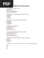 Comed-K 2008 Mcqs and Answers: Meniere'S Disease