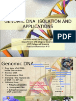 Genomic DNA Isolation and Applications