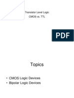 Transistor Level Logic Cmos vs. TTL