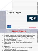 Games Theory: Operations Research