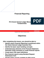 Financial Reporting: R12 Oracle General Ledger Management Fundamentals