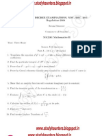 Engineering Mathematics 2-Nov-Dec-2011 Question Paper Studyhaunters PDF