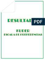 Resultados Kuder Escala de Preferencias