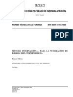 df50c7 INEN 1593 Sistema Internacional para La Numeracion de Libros ISBN PDF