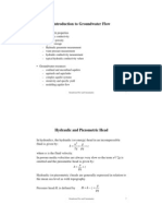 Groundwater Flow Continued Lecture Notes