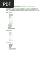 The Catcher in The Rye Vocabulary For Applied Practice