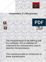 Characteristics of A Microprocessor