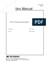 Edwards CP25K Cold Cathode Gauge Sensor Manual