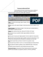 Funciones de Microsoft Word