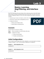 Switch Basics: Learning, Forwarding/Filtering, and Interface Settings