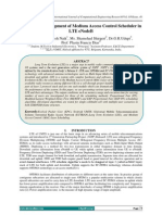 Design and Development of Medium Access Control Scheduler in Lte Enodeb