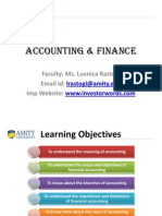 Accounting and Finance