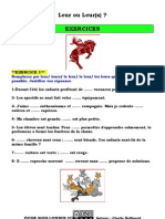 Exercices: Leur Ou Leurs ? (FLE)