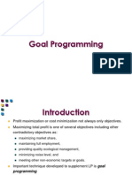 Goal Programming