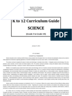 K To 12 Science Curriculum Guide