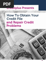 How To Obtain Your Credit File and Repair Your Credit Problems