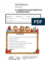 Evaluacion Formativa de Matematica Unidad 1 Cuarto 2013