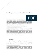 CAMARGO - Considerações Sobre o Conceito de Trabalho Imaterial