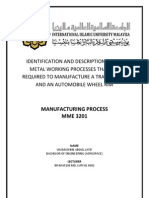 Manufacturing Process of Train Wheel and Automobile Wheel Rim