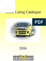 2006 Brake Lining Catalogue