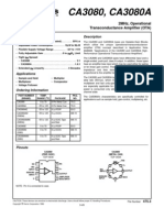 CA3080, CA3080A: Features Description