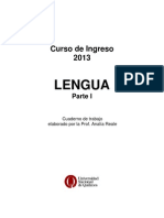 Lengua 2013 Parte I