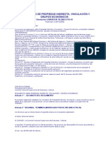 Reglamento de Propiedad Indirecta, Vinculación y Grupos Económicos