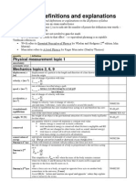 IB Physics Definitions