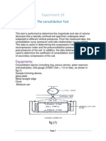 Consolidation Test