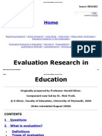 Evaluation Research in Education