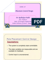 Lecture 21 Linear Control Systems PDF