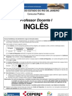 PROVA Inglês SEEDUC 19 Maio