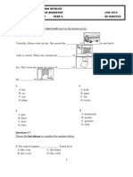 Question 1-4: Pusat Tuisyen Seri Minda Intalek Peperiksaan Diagnostik Akademik JUN 2013 English Paper 1 Year 5 50 Minutes