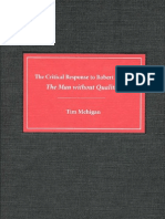 Tim Mehigan The Critical Response To Robert Musils The Man Without Qualities Literary Criticism in Perspective 2003