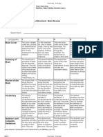 Boy Review Project Rubric