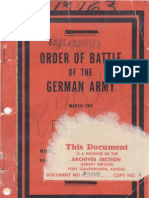 Order of Battle of The German Army-March 1945