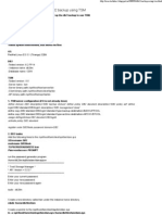 DB2 Backup Using TSM