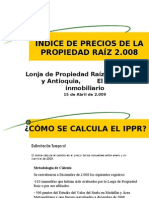 El Cálculo Del IPPR y Vacancia Comercial