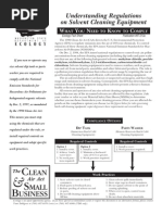 Mall Usiness Lean: Understanding Regulations On Solvent Cleaning Equipment