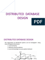 Distributed Database Design 3rd Assignment