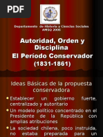 Período Conservador en Chile 1831-1861modificado