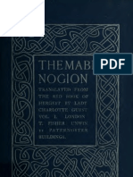 The Mabinogion, Transl From The Red Book of Hergest VOL 1 - Lady Charlotte Guest (1902)